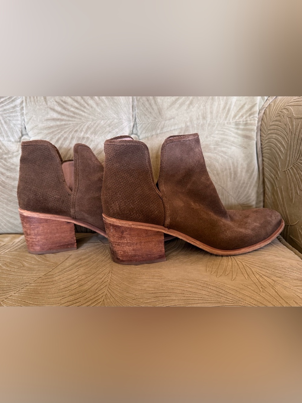 Suede Toms booties